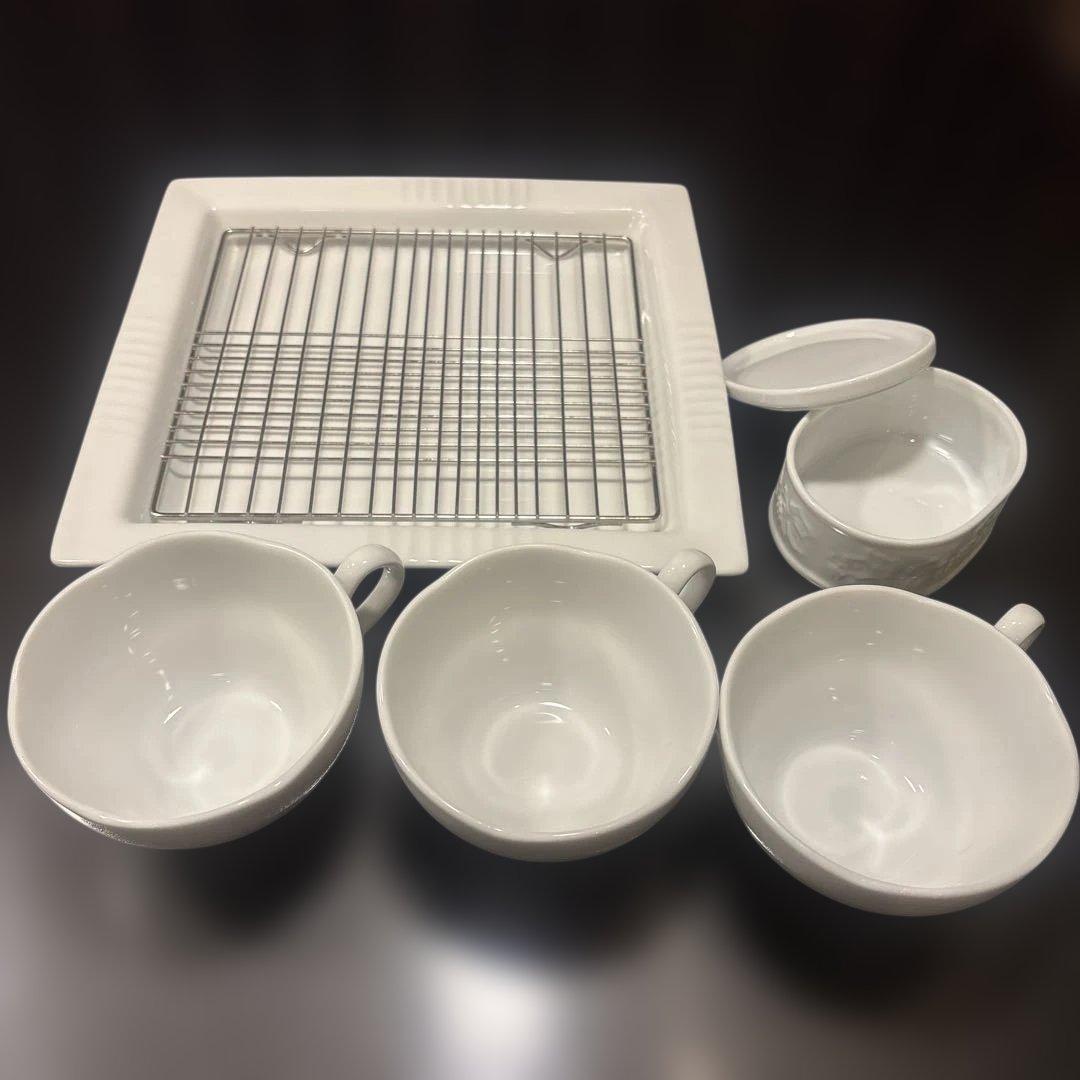 栗原はるみ　食器セット 3カップ プレート バターケース