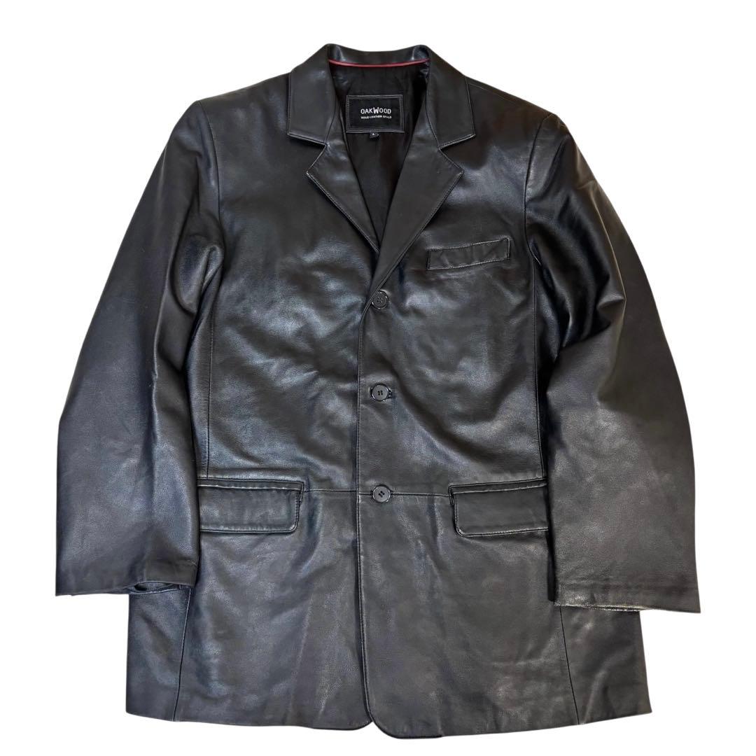 XL ヴィンテージ シープスキン　羊革　レザージャケット　　黒