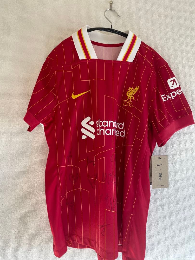 【公式証明書付】LFC複数選手直筆サインユニ 非売品