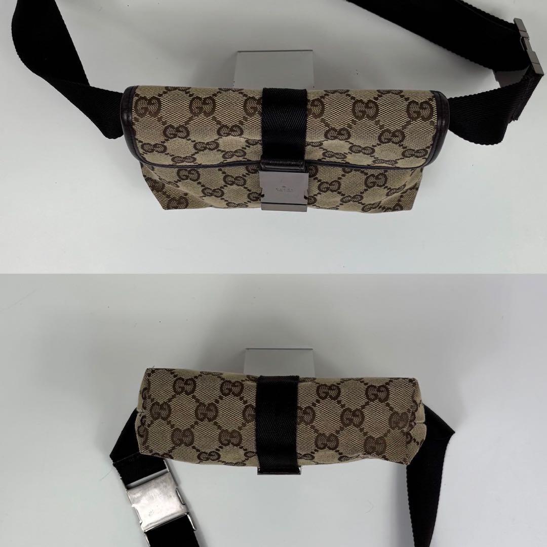 【美品】GUCCI グッチショルダーバッグ ボディバッグ GGキャンバス