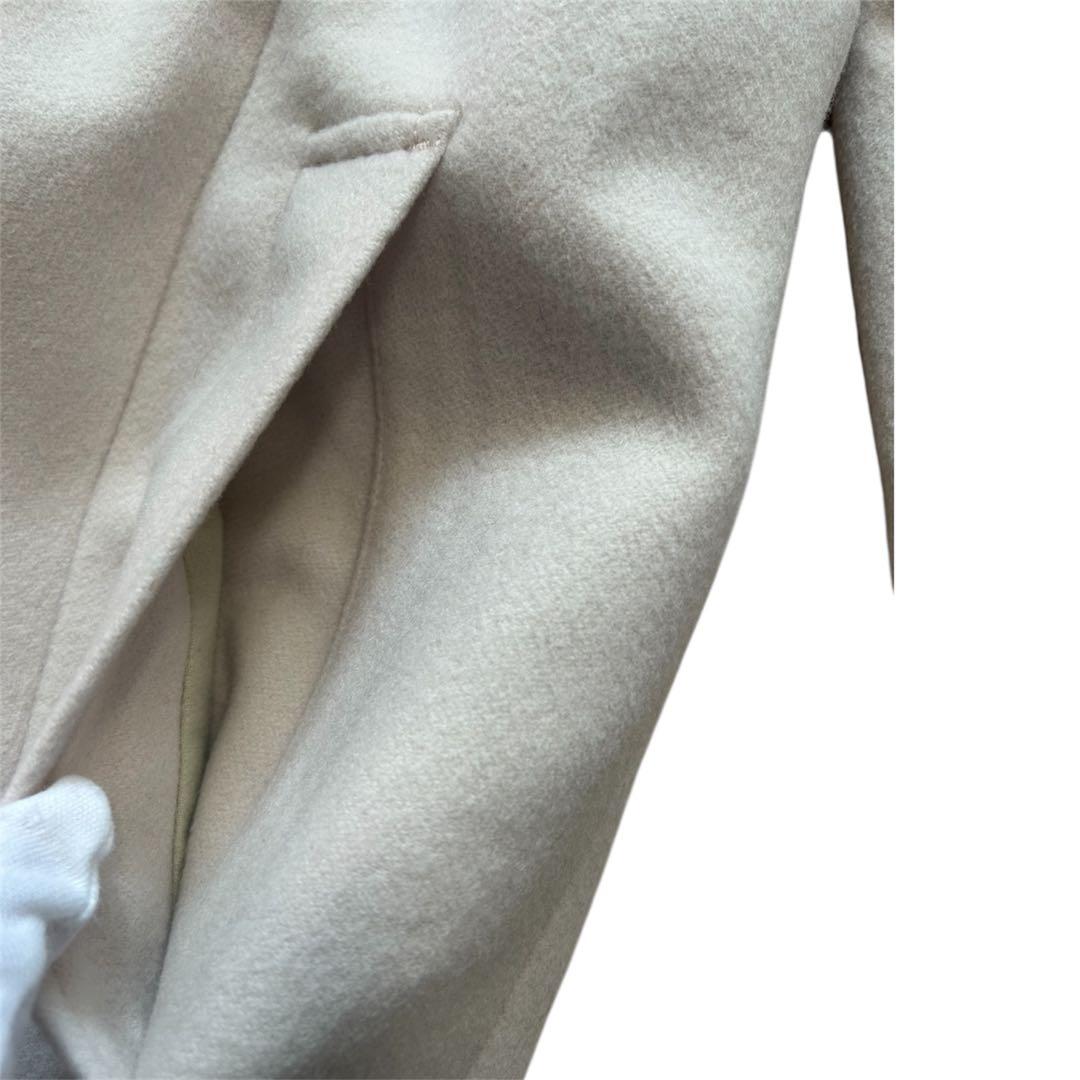 美品✨23区 ウールカシミヤビーバー スタンドカラーコート カシミヤ混Ｌ