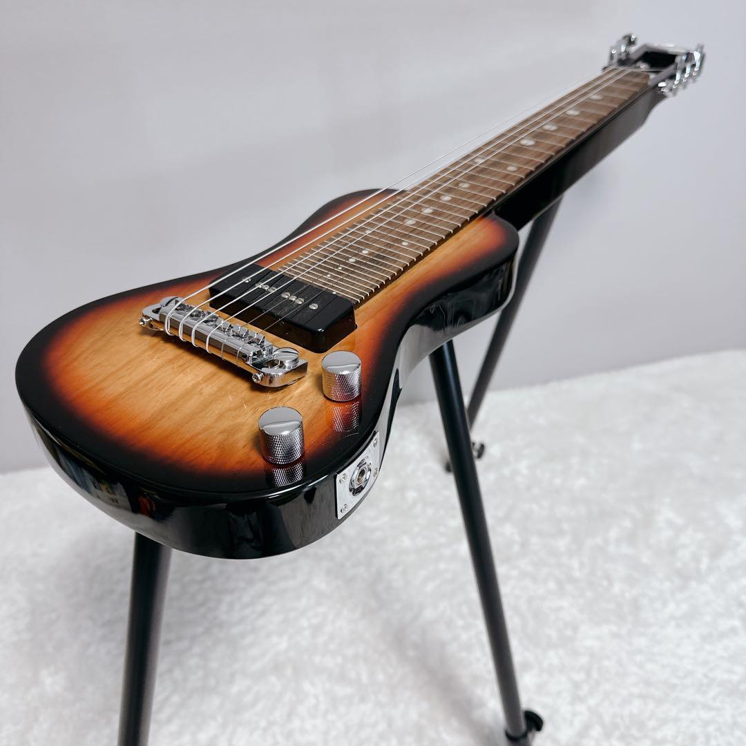 美品　ラップスチールギター　スタンド付　ケース付　サンバースト　SX