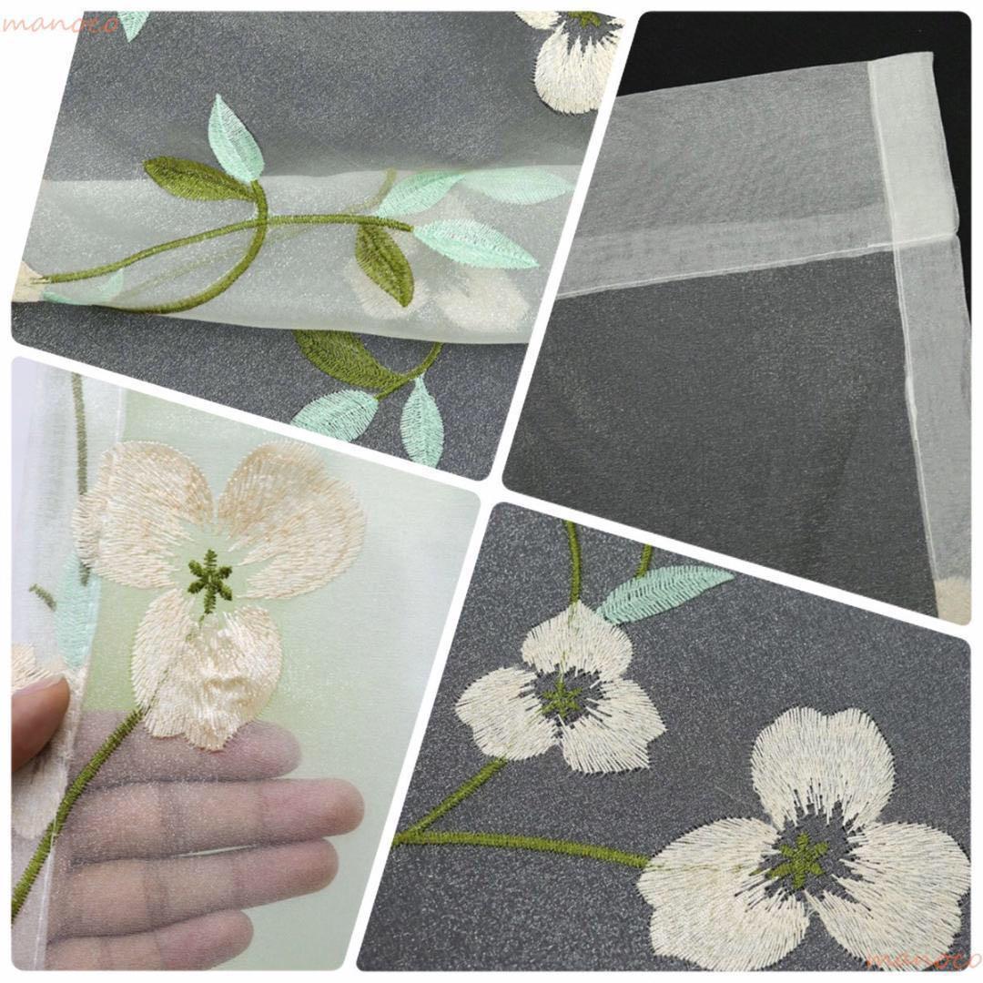 合計5枚刺繍 ホワイト グリーン 最高品質 2枚セット しっかり 生地感