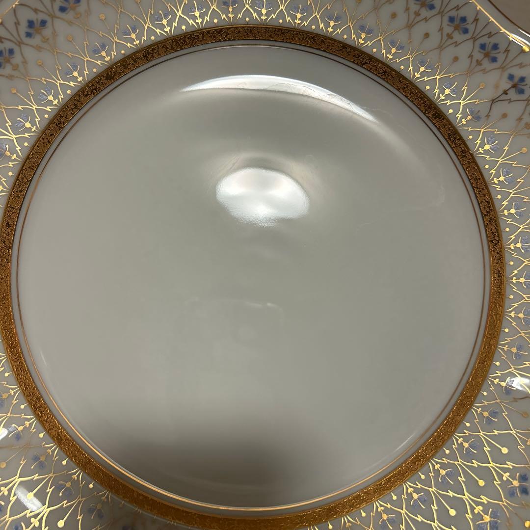 大倉陶園　スイートメモリー　ディナープレート　25.5cm 金彩金蝕