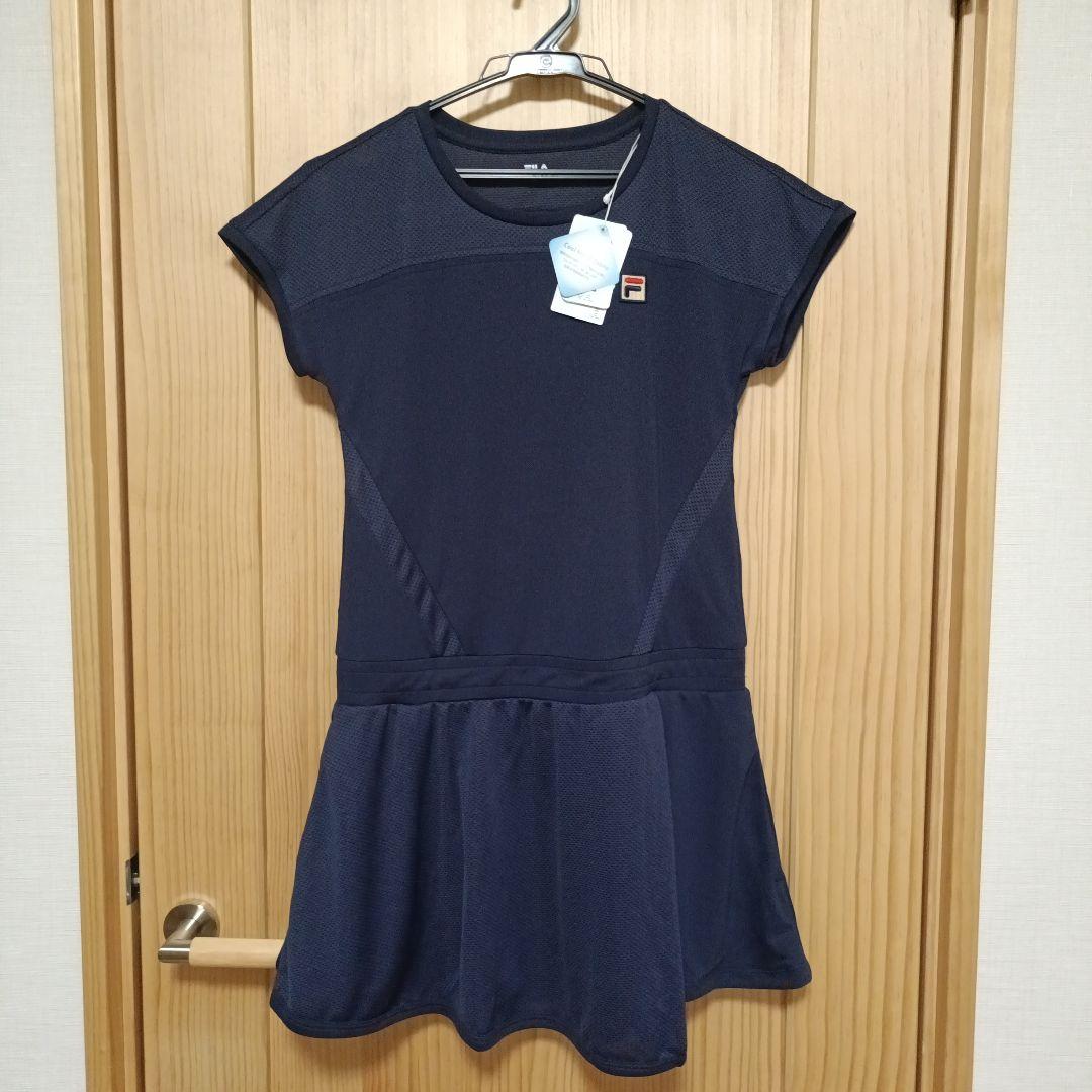 新品未使用タグ付き　FILA ネイビー ワンピース　テニスウェア