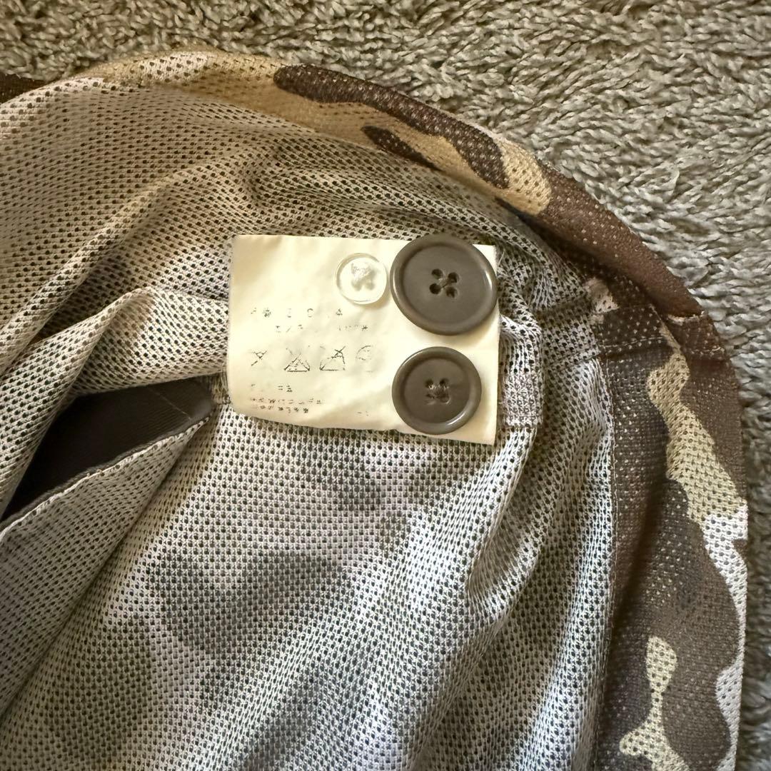 COMME des GARCONS SHIRT 迷彩メッシュ ステンカラーコート