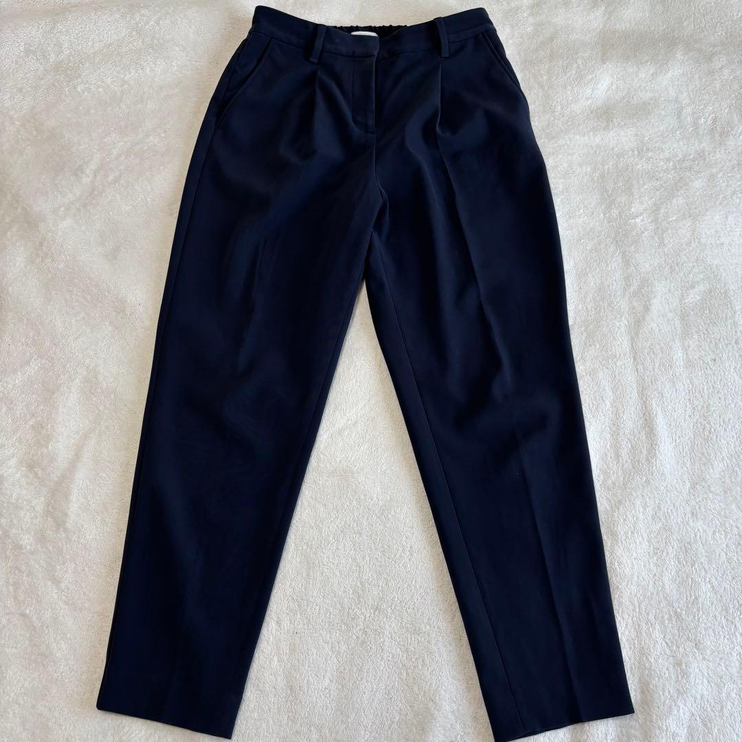 ✨️美品✨️ PLST プラステ スーツ パンツ ノーカラー ネイビー M 紺色