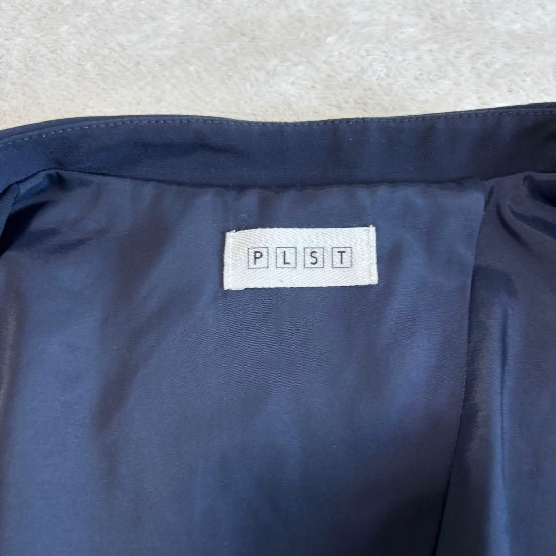✨️美品✨️ PLST プラステ スーツ パンツ ノーカラー ネイビー M 紺色