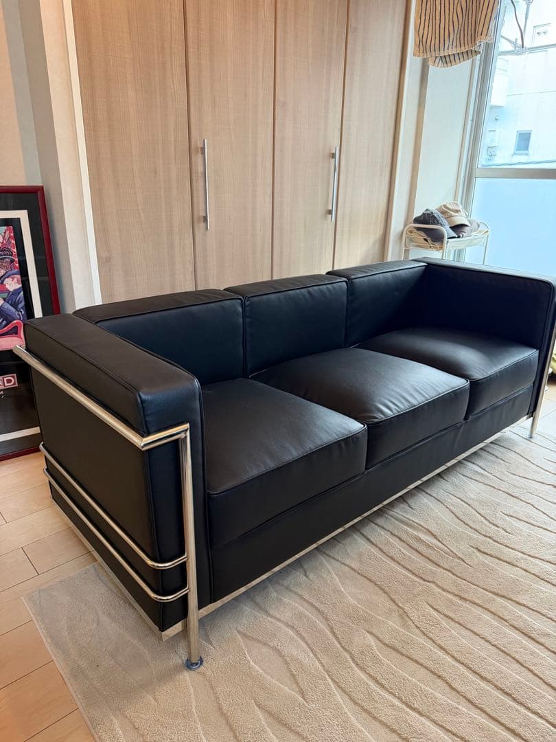 新品　『LC2』ル・コルビジェ トリプルソファ ソファ 3人掛け