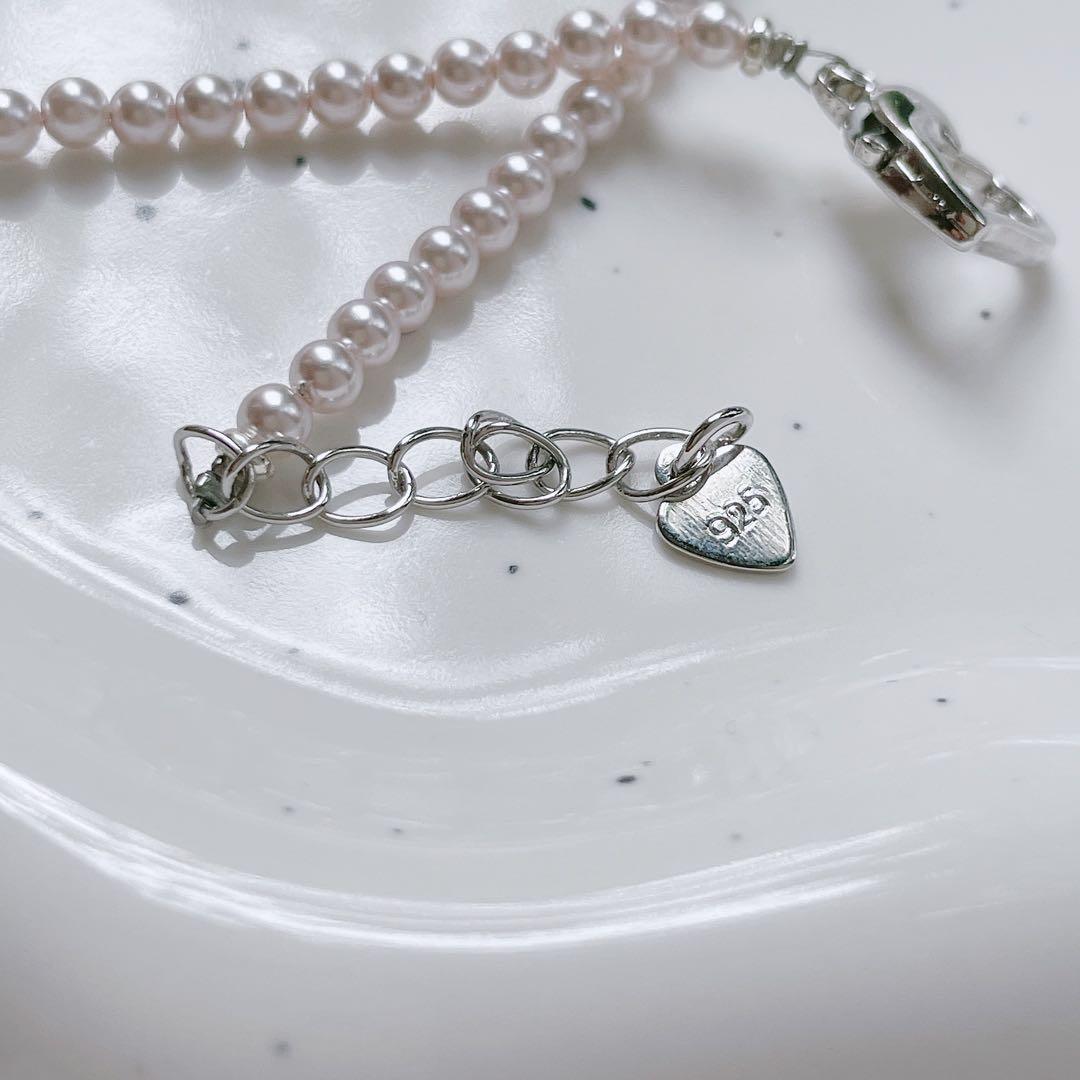 ワンちゃん　淡水バロックパールネックレス 犬　かわいい　ハンドメイド