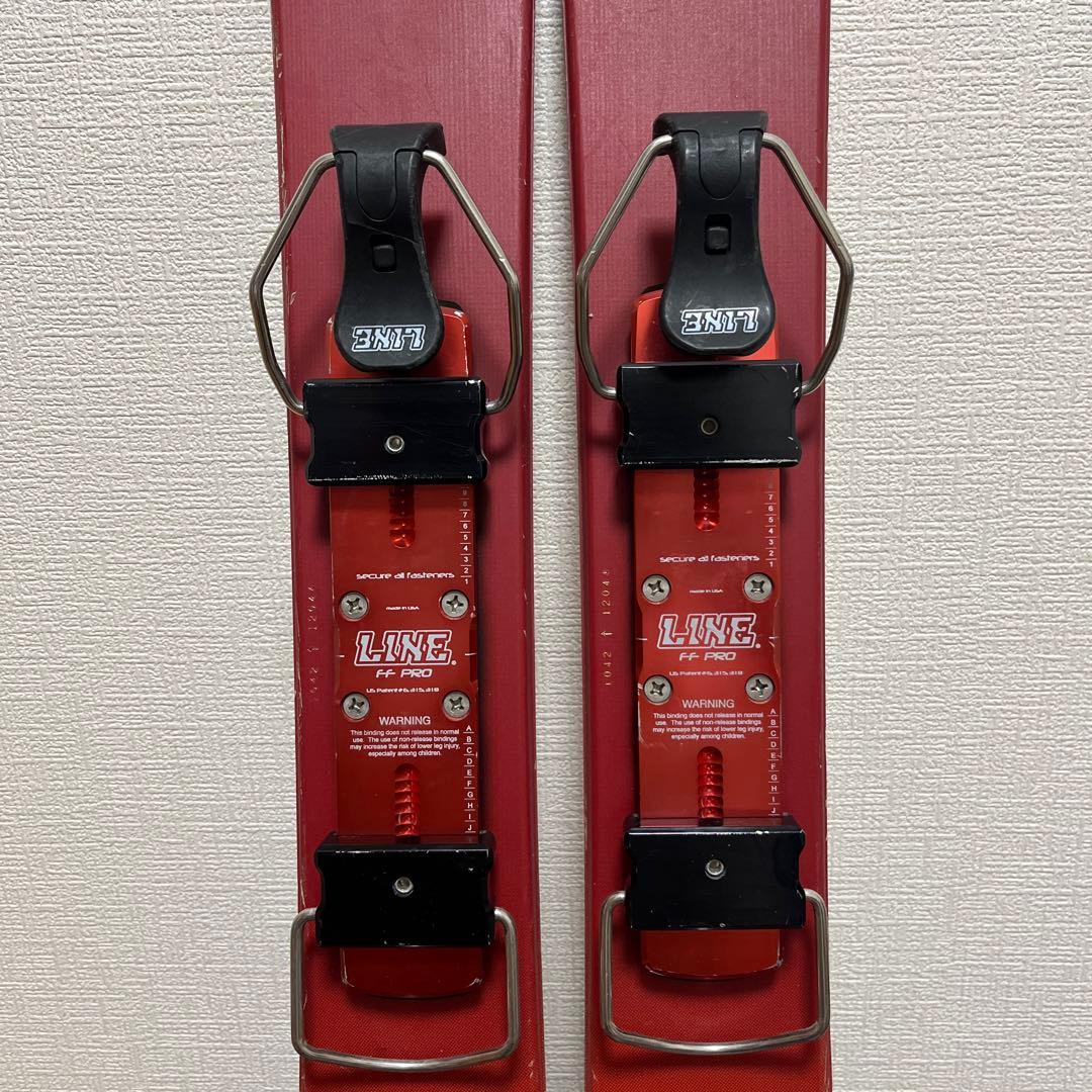 LINE FC PRO スキー板 赤/黒 ビンディング付属
