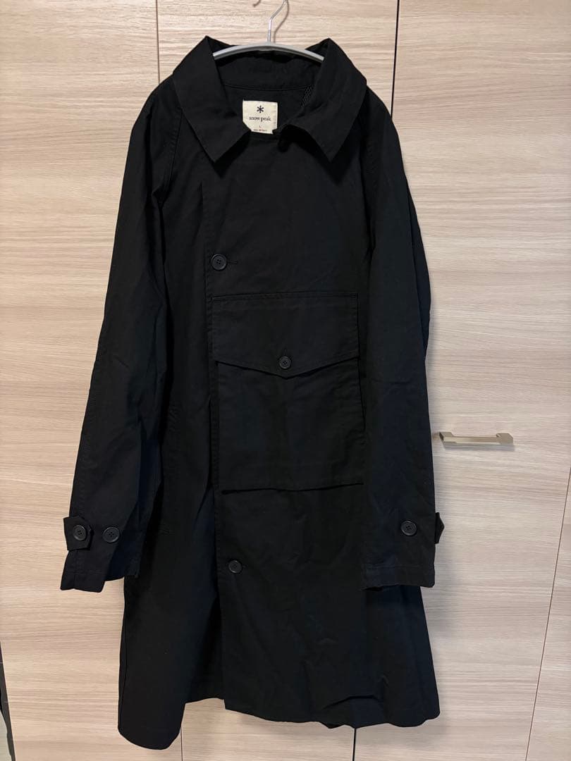 PEAK 焚き火Chino Trench Coat Lサイズ　黒