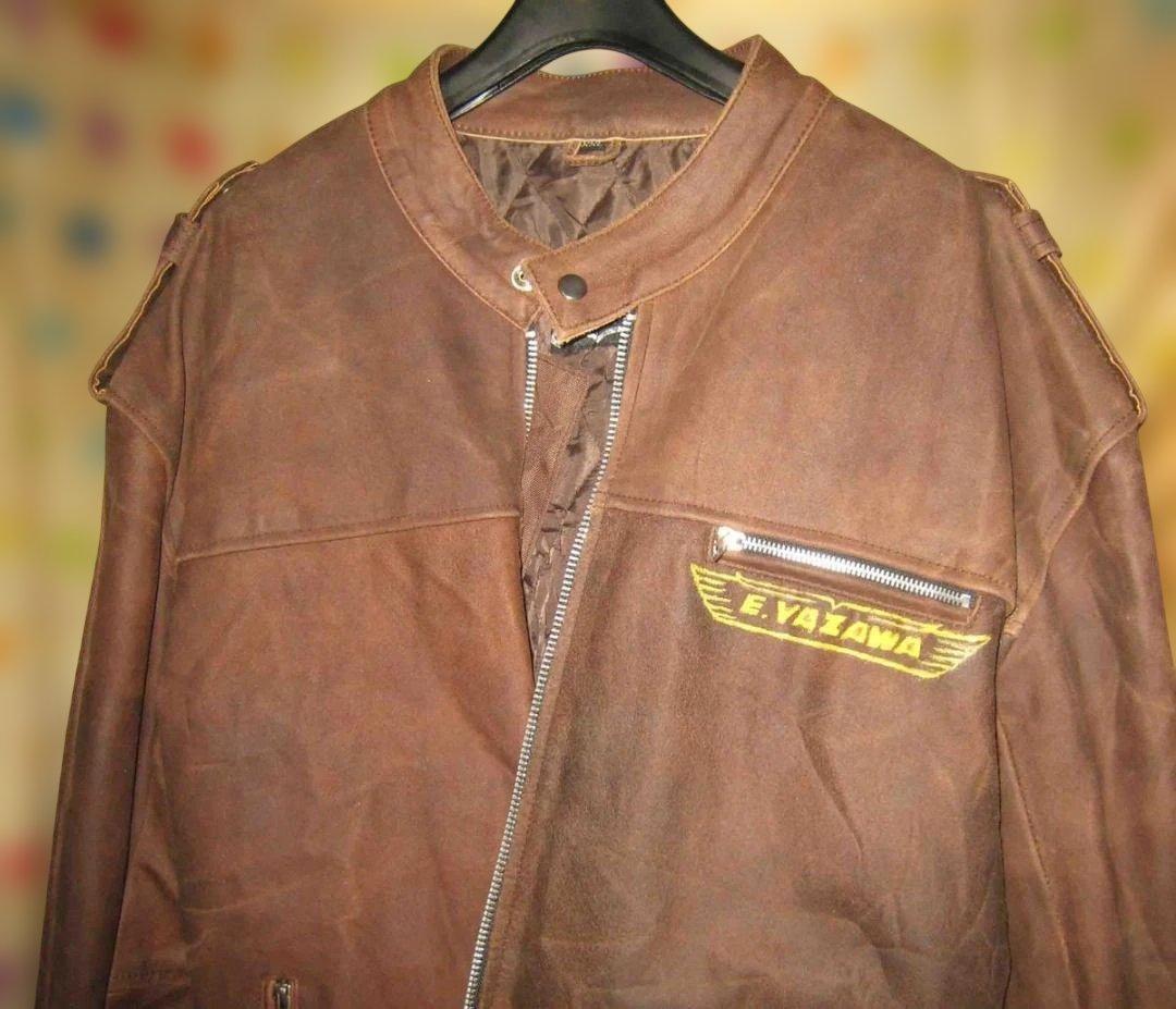 ペイント・ライダース革ジャン　XXL表記で実寸はやや大きめのXL Yazawa