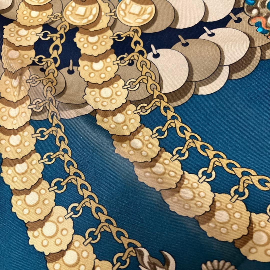 E100 HERMES エルメス カレ 90 KOSMIMA 宇宙 スカーフ