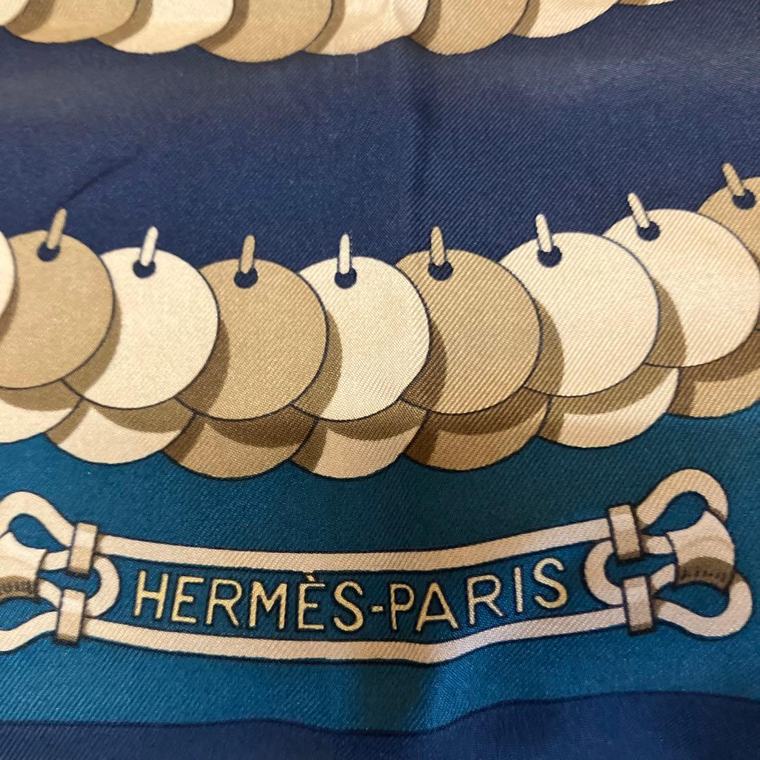 E100 HERMES エルメス カレ 90 KOSMIMA 宇宙 スカーフ