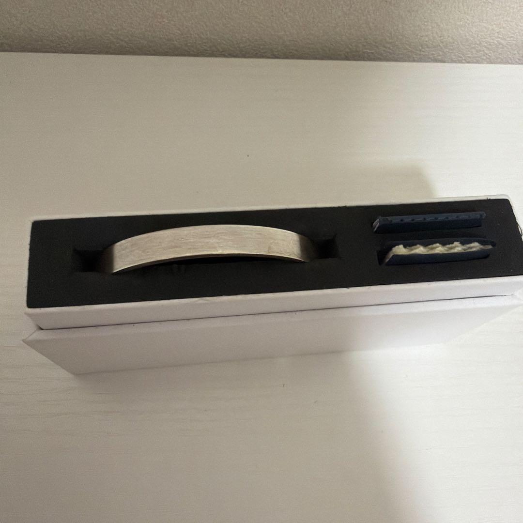 Le Gramme 21g リボン ブレスレット　シルバーブラッシュ バングル