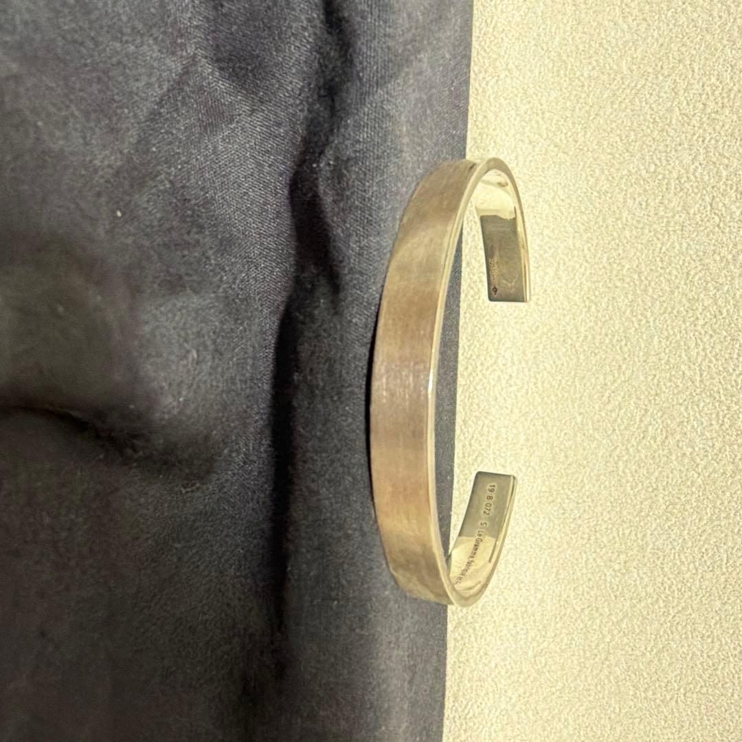 Le Gramme 21g リボン ブレスレット　シルバーブラッシュ バングル