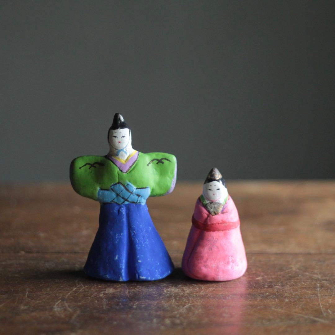 土人形 立雛 民芸 工芸 郷土人形 古道具 アンティーク