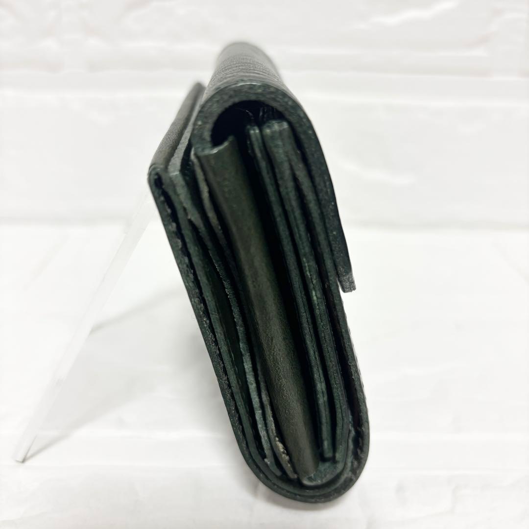 【美品】ビアベリー 財布　ハッチバック　グリーン　コンパクト　二つ折り
