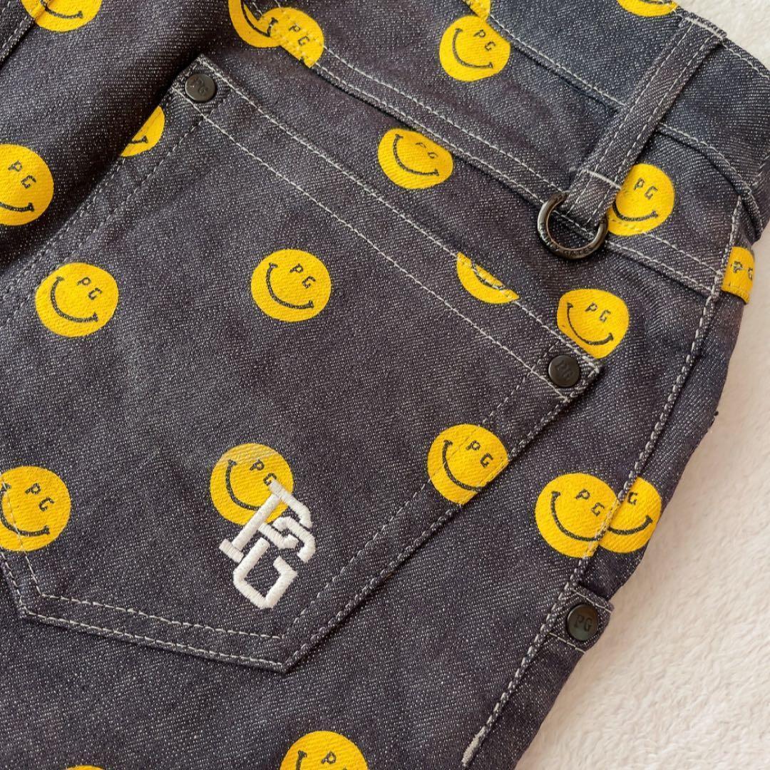 美品　パーリーゲイツ　セットアップ　にこ　スマイル　パーカー　スカート　デニム