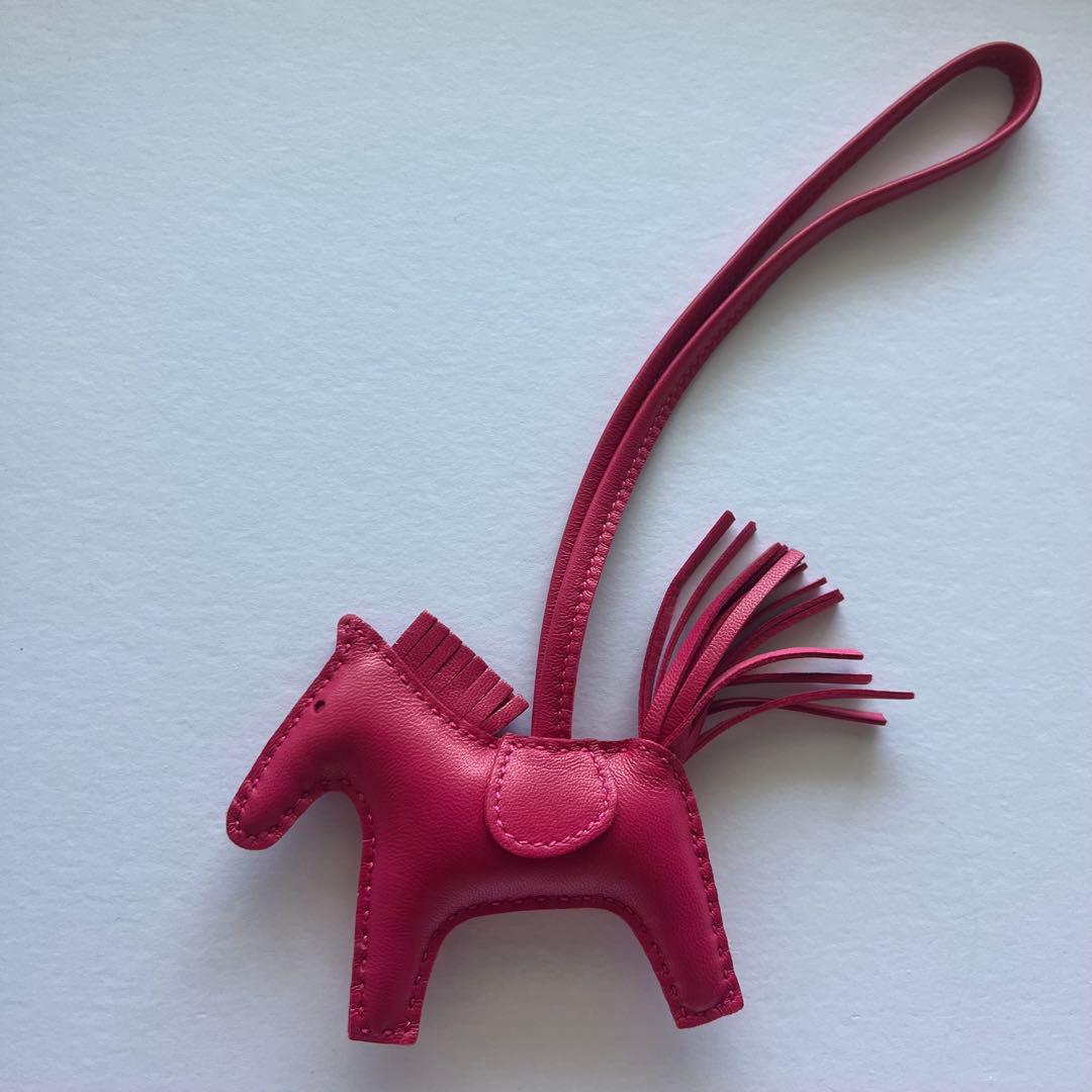 エルメス ロデオ チャームPM ローズメキシコ