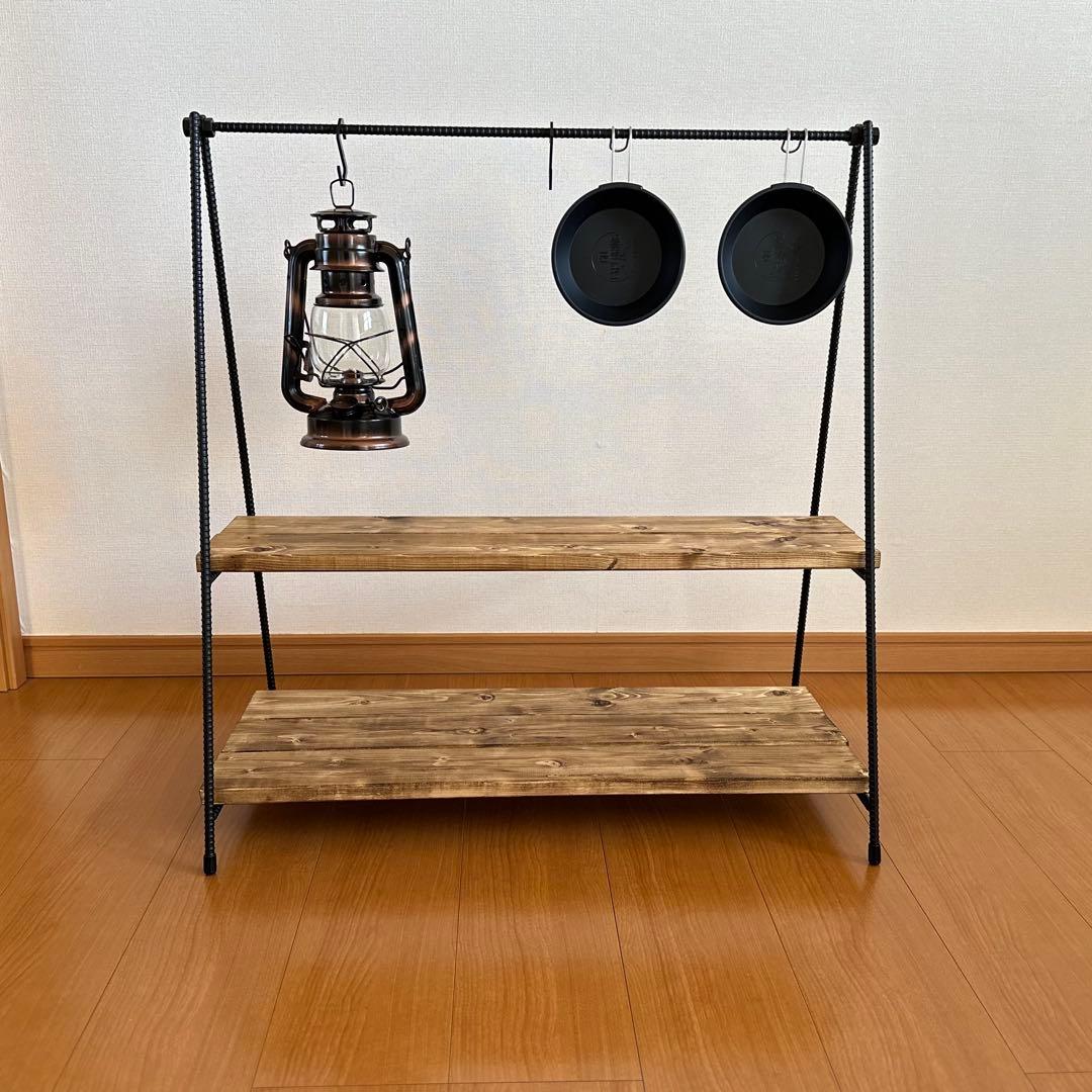 ハンギングラック　ハンガーラック　アイアンシェルフ　什器　観葉植物棚　飾り棚