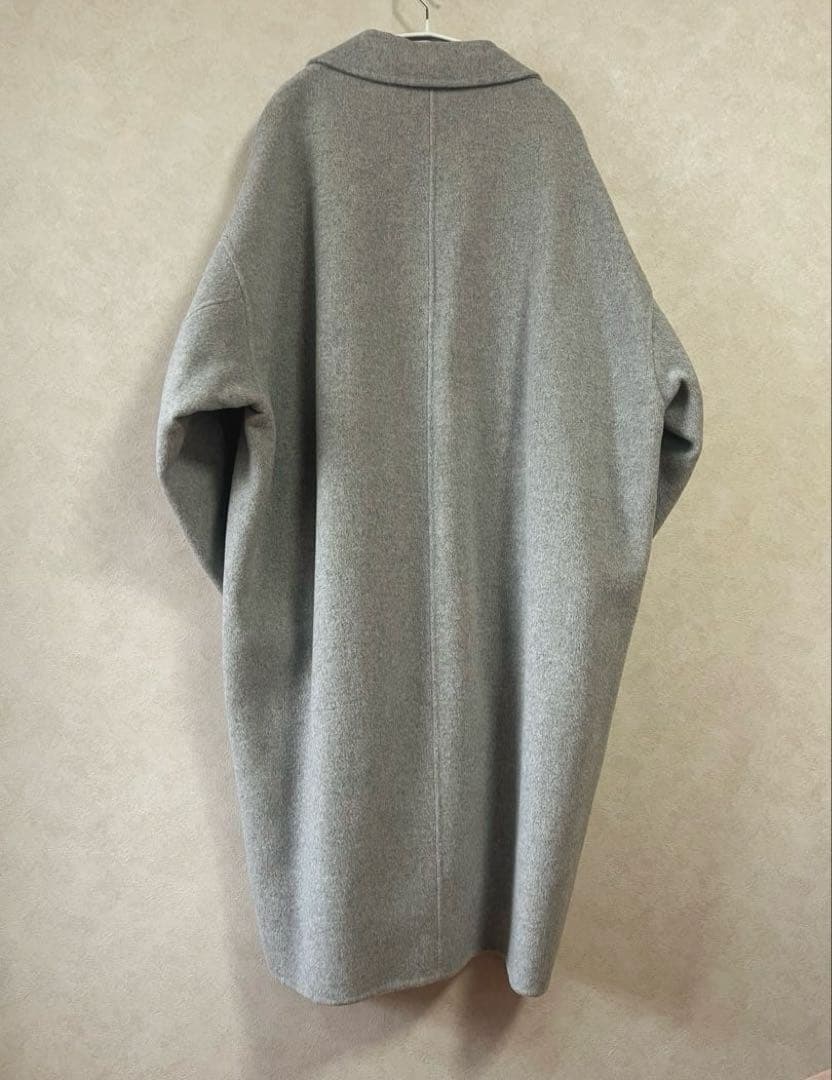 タイムセール☆新品DeuxiemeClasseウールアンゴラ リバーコートグレー