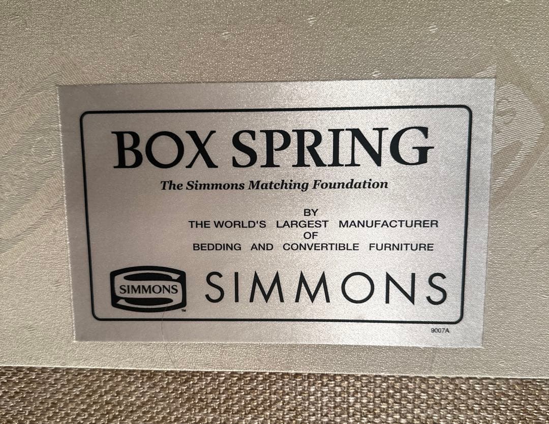 SIMMONSシモンズ　ベッドフレームクッションスプリング　セミダブル日本製