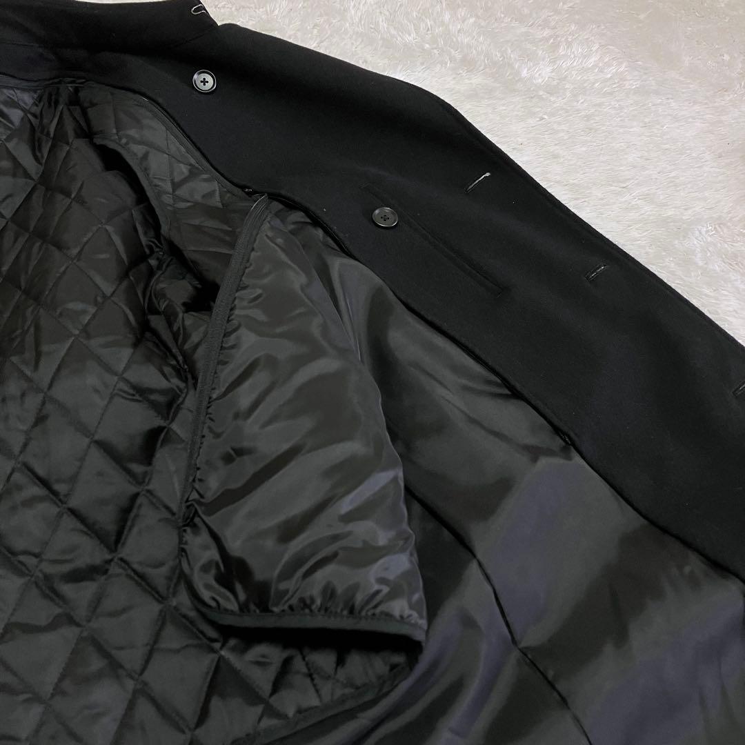 美品 キャサリンハムネット トレンチコート ウール ライナー ブラック XL