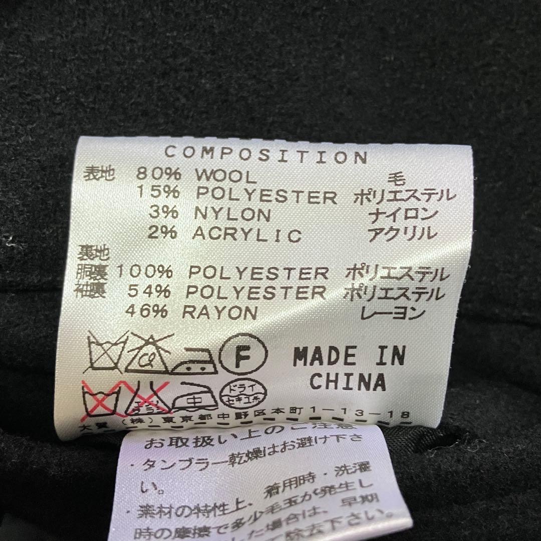 美品 キャサリンハムネット トレンチコート ウール ライナー ブラック XL