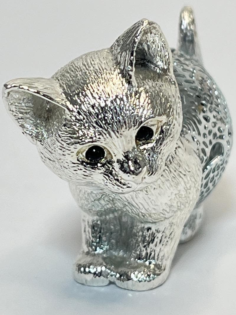 【美品】クリストフル リュミエール コレクション 猫 子猫 クリストフルシルバー