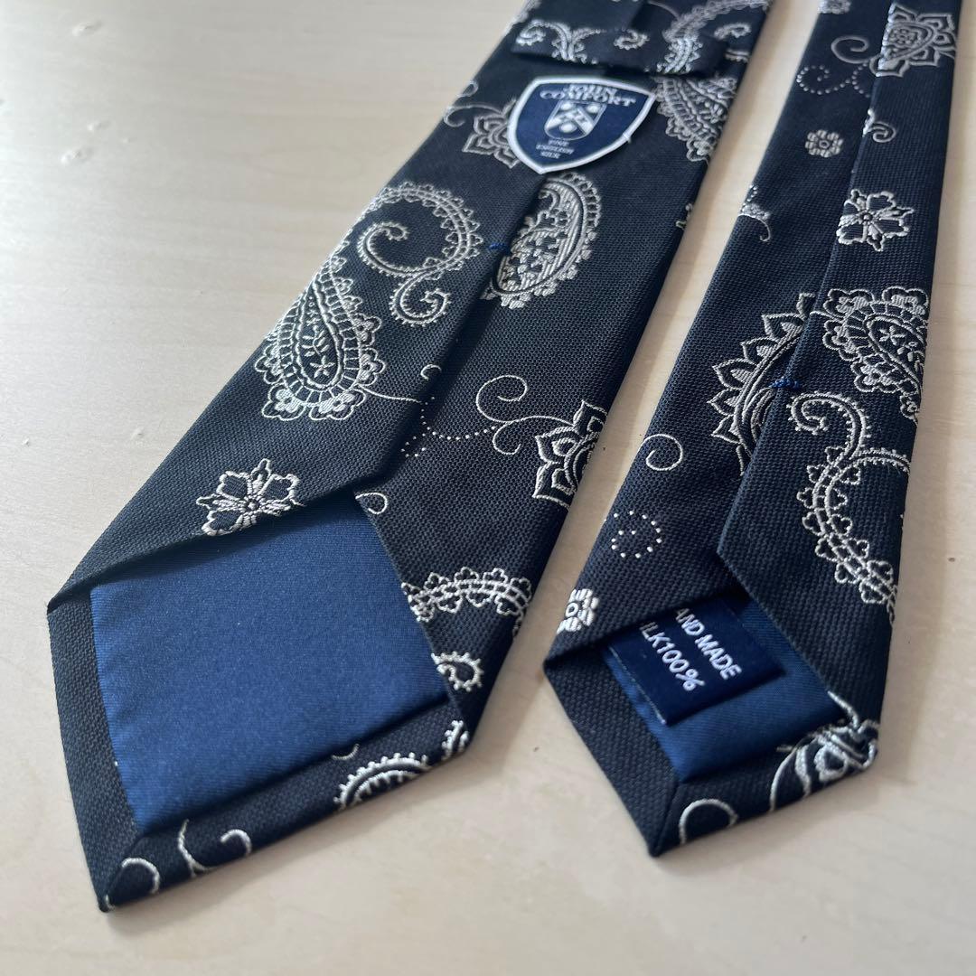 【未使用】JOHN COMFORT ペイズリー ネクタイ