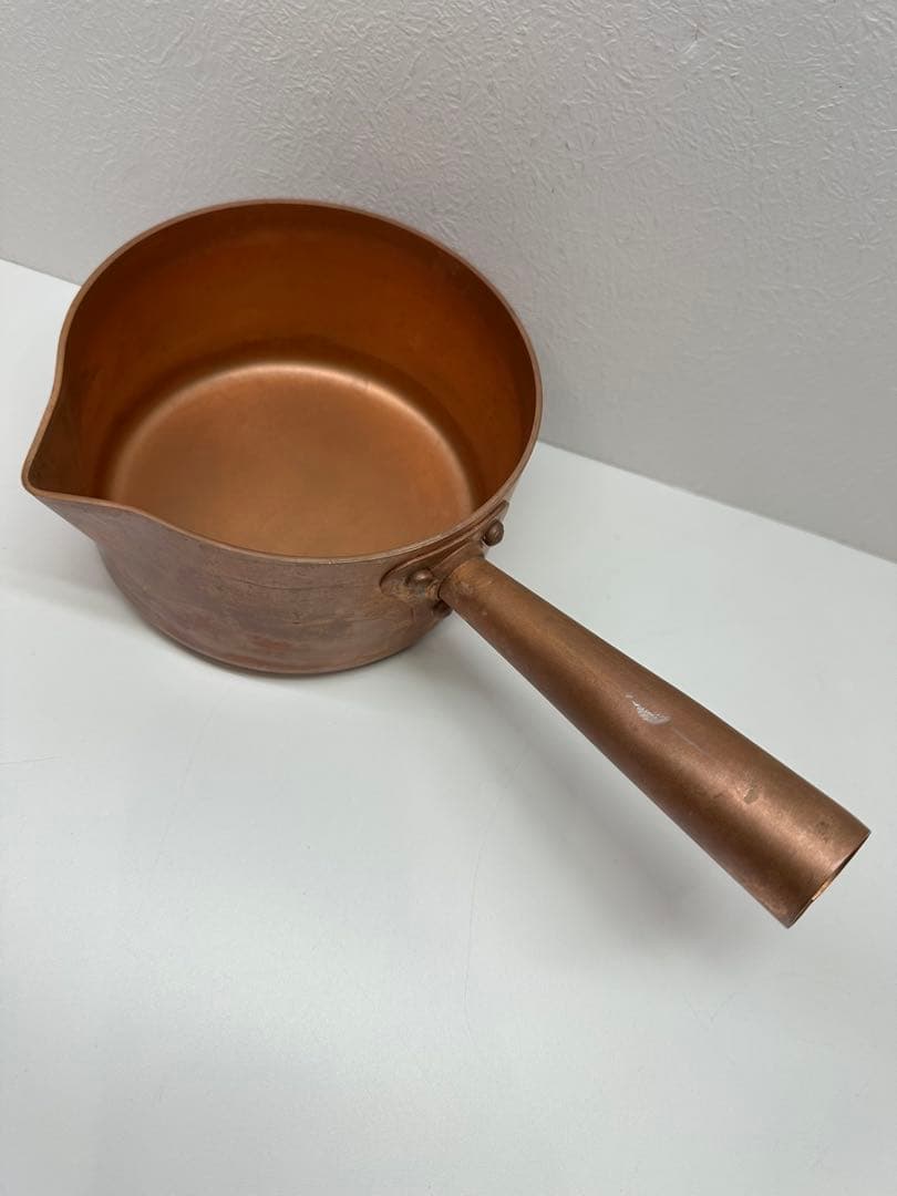 銅製 片手鍋 注ぎ口付き
