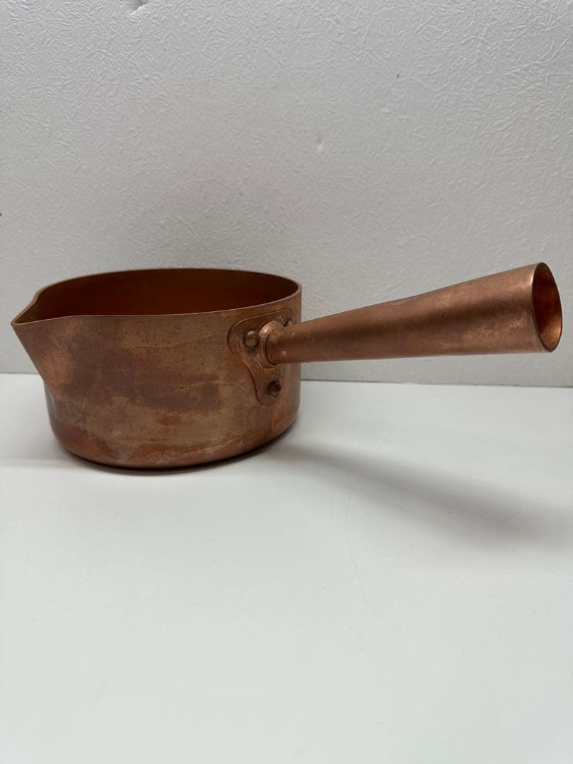 銅製 片手鍋 注ぎ口付き