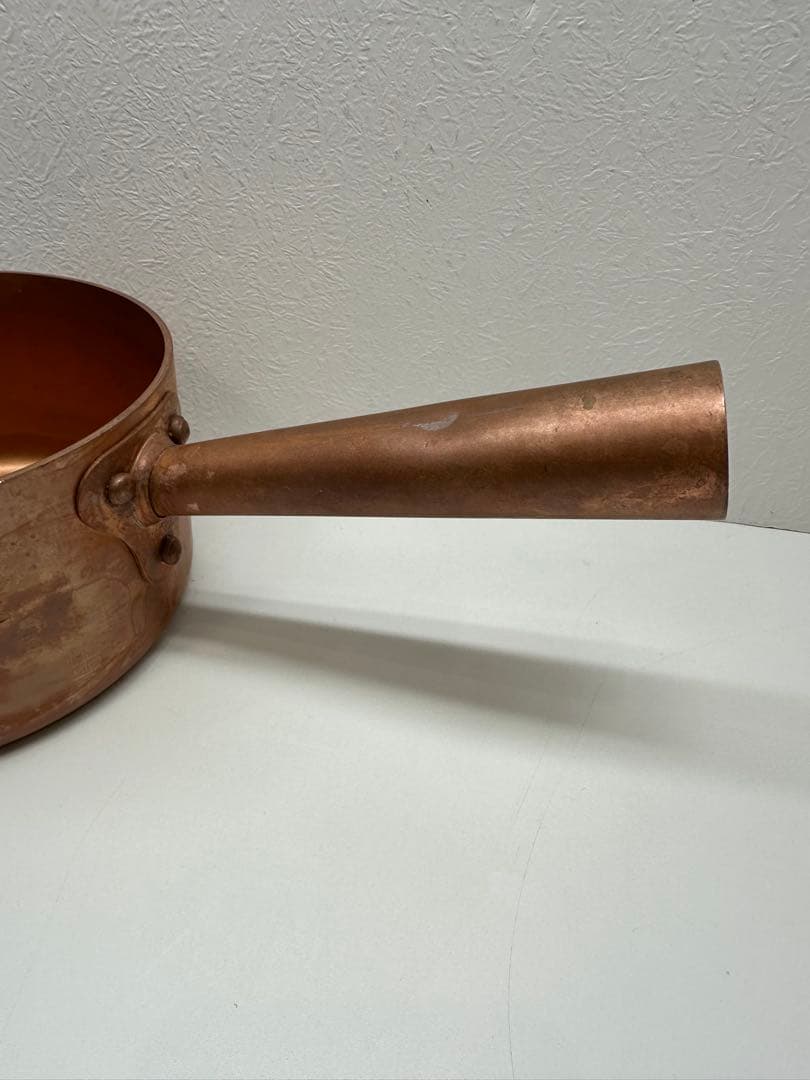 銅製 片手鍋 注ぎ口付き