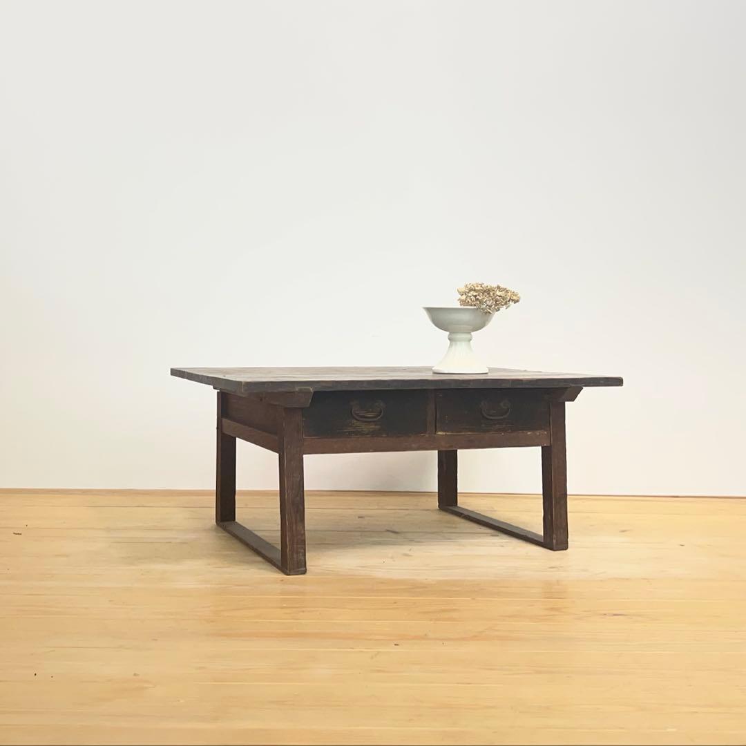 文机　座卓　机　M085　古道具　古家具　和家具　ビンテージ　アンティーク