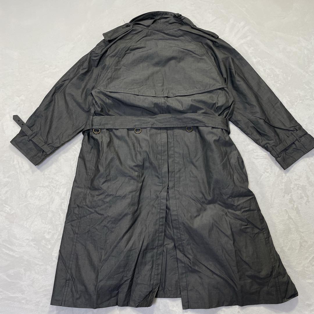 バーバリープローサム英国製トレンチコートヴィンテージグレーライナー付チェック