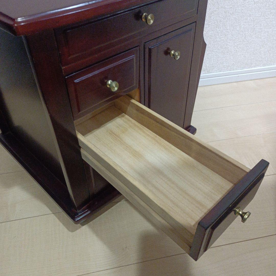 昭和レトロ キャビネット 木製 ナイトテーブル サイドテーブル キャスター付き