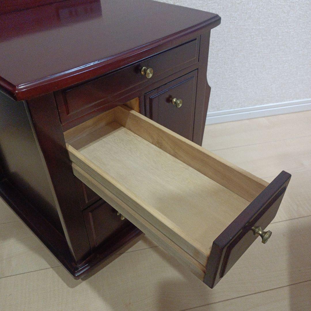 昭和レトロ キャビネット 木製 ナイトテーブル サイドテーブル キャスター付き