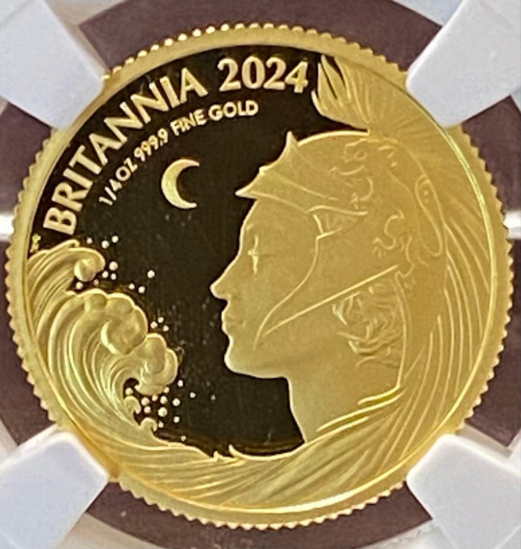 ☆のんちゃん☆2024イギリス ブリタニア プルーフ1/4 オンス