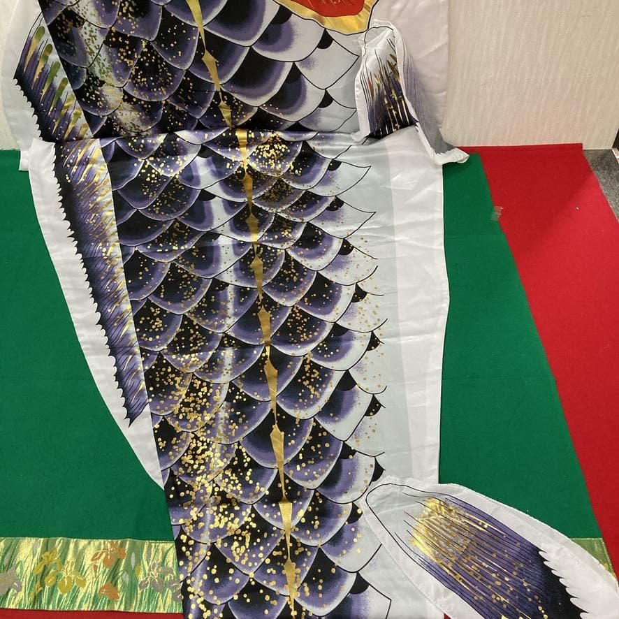 SKO116 千寿鯉のぼり4m 黒 　黒鯉4m　お父さん鯉4m　端午の節句鯉