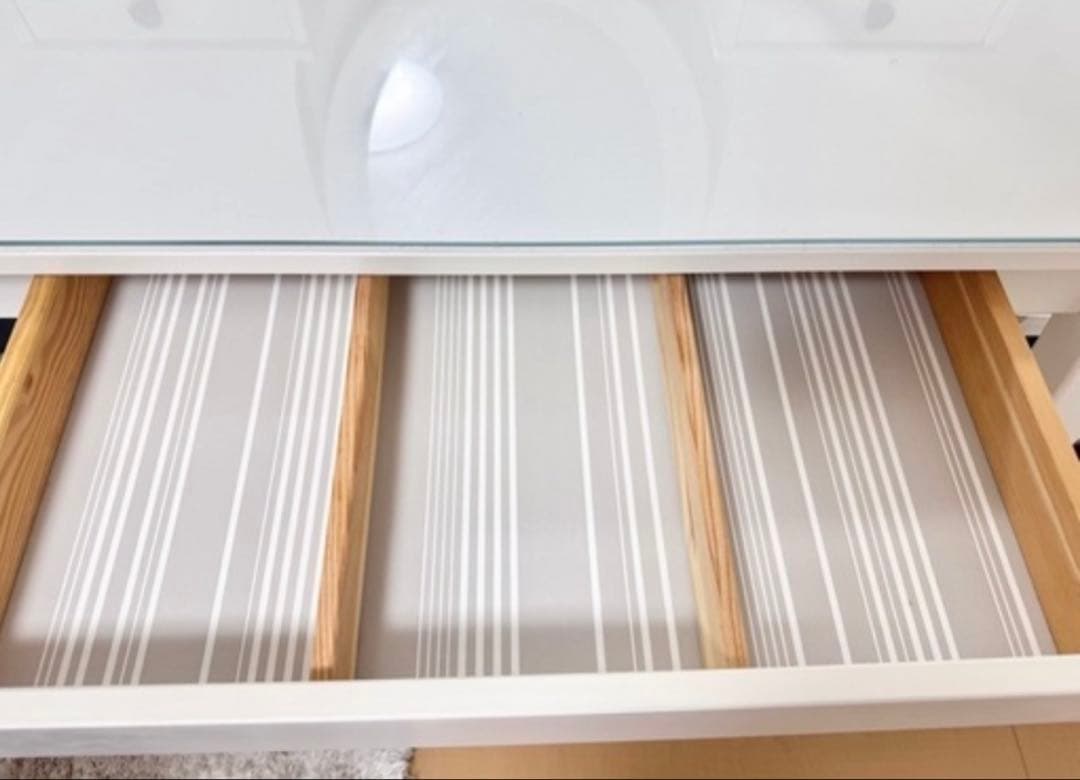 イケア　ヘムネス　ドレッサー　ホワイト　椅子付き