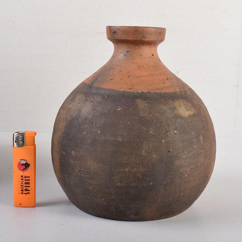 備前焼　古備前　花入　陶印あり　時代箱　C　R8017C