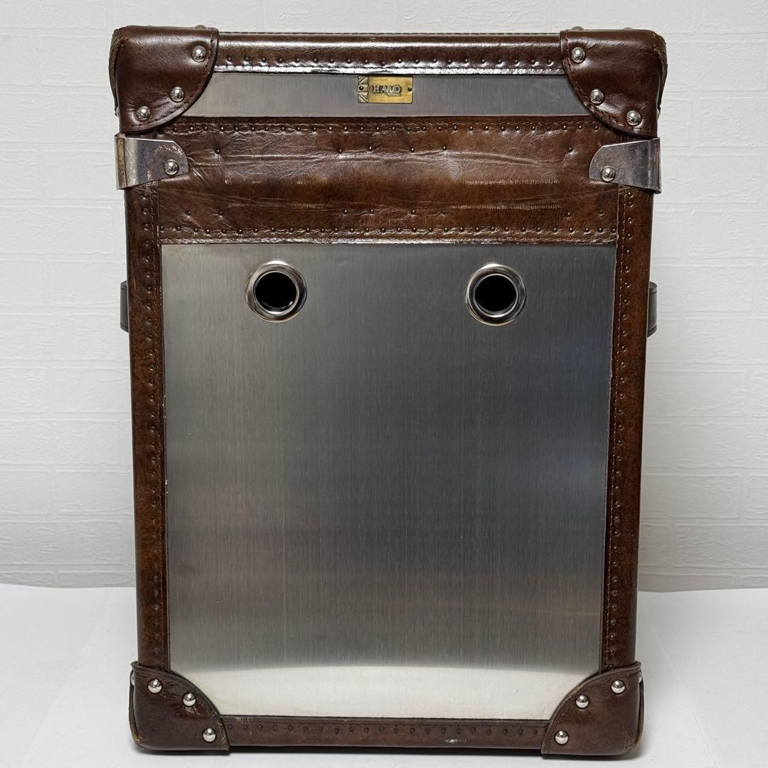 【貴重】HALO ハロ パリストランク ブラッシュドスチール サイドテーブル