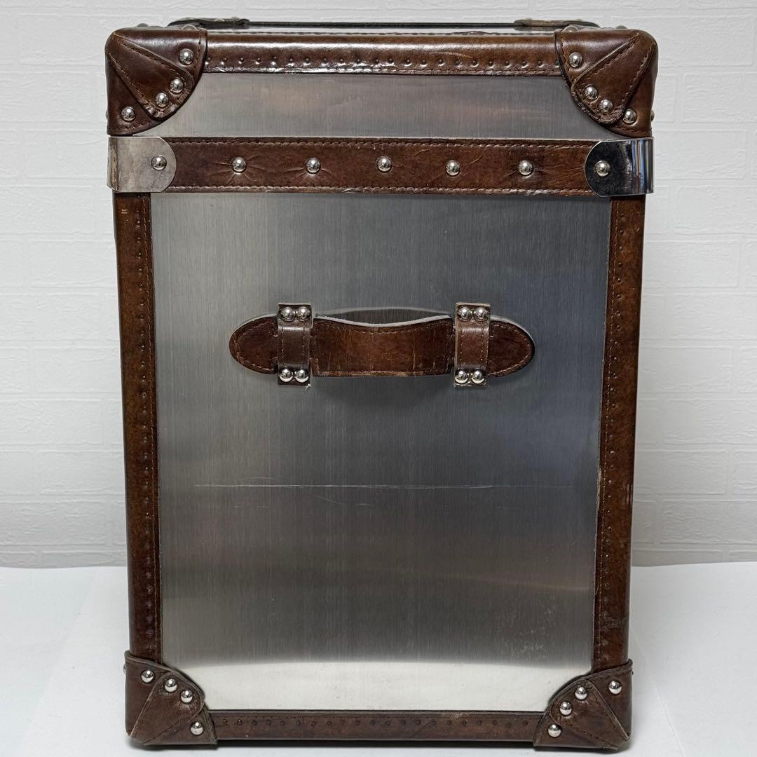 【貴重】HALO ハロ パリストランク ブラッシュドスチール サイドテーブル