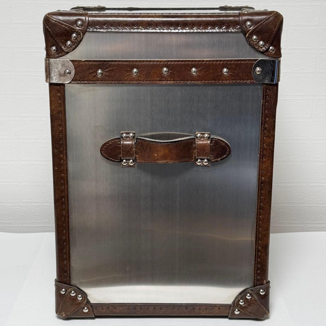 【貴重】HALO ハロ パリストランク ブラッシュドスチール サイドテーブル