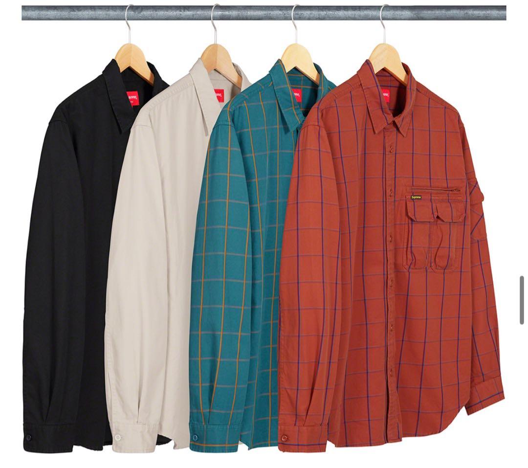 ガ*ン様 Supreme Twill Multi Pocket Shirt XL