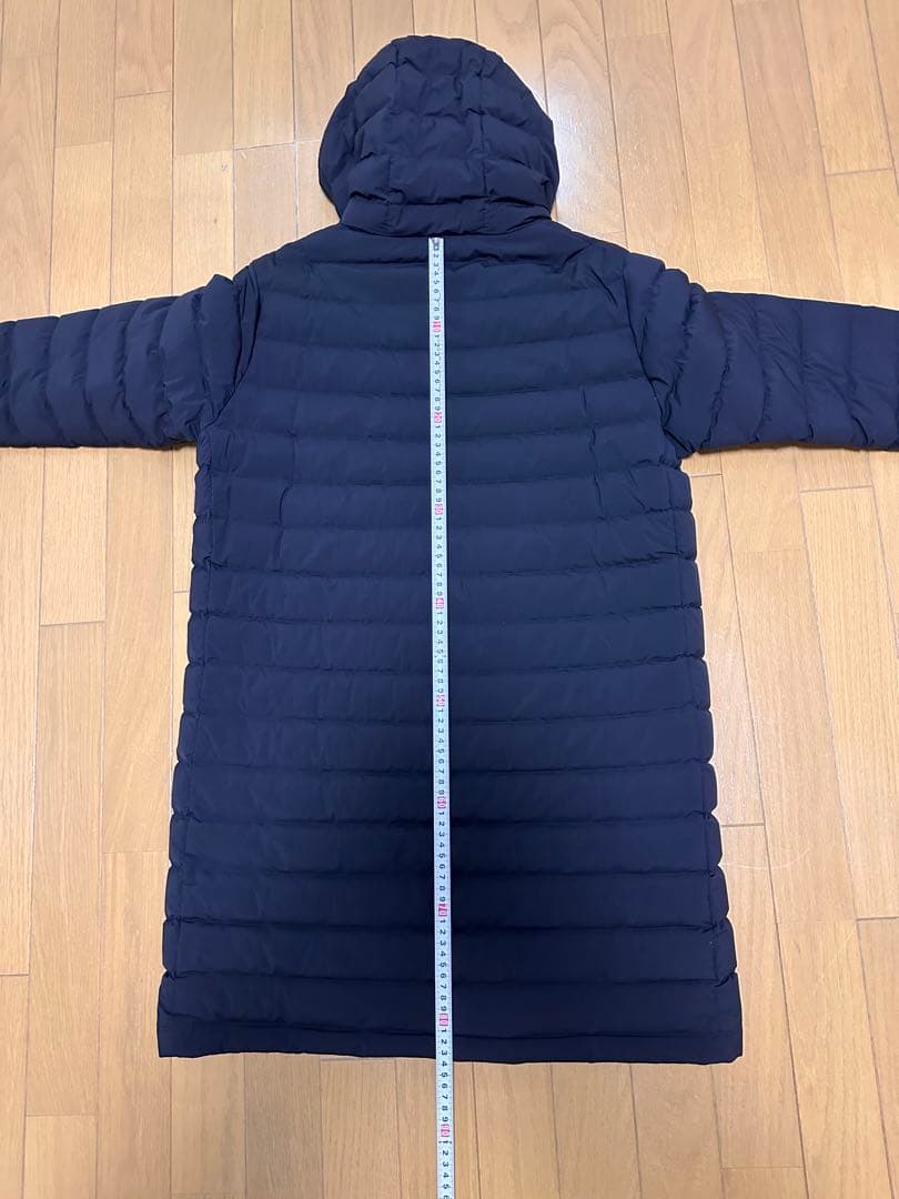 DANTON フード付きロングダウンジャケット S ブラック　美品