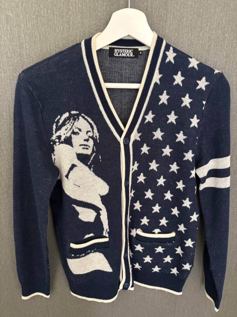 HYSTERIC GLAMOUR 星柄カーディガン S