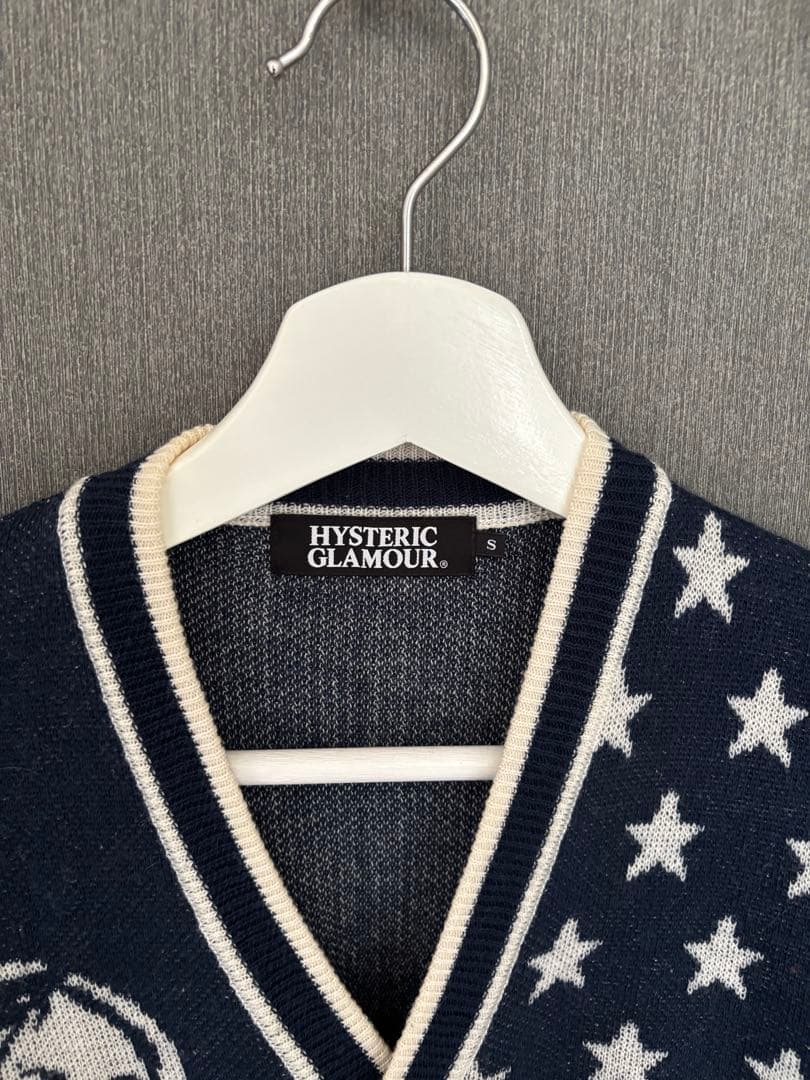 HYSTERIC GLAMOUR 星柄カーディガン S